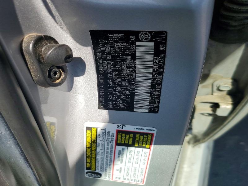 Продаж на аукціоні авто 2010 Toyota Corolla, vin: 2T1BU4EE6AC454902, номер лоту: 52010956