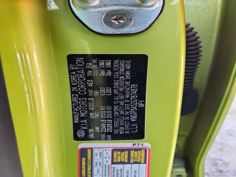 54472966 :رقم المزاد ، KNDJP3A52G7874878 vin ، 2016 Kia Soul مزاد بيع