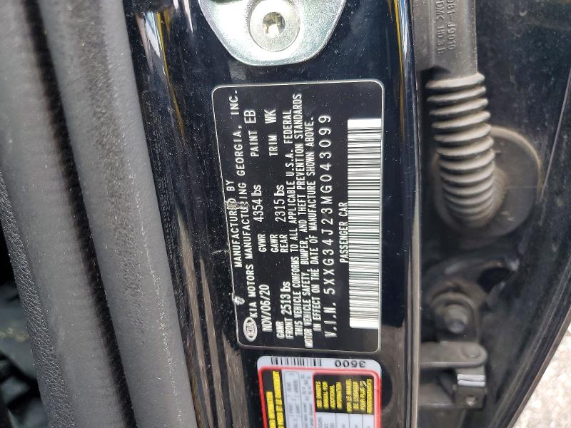 Aukcja sprzedaży 2021 Kia K5, vin: 5XXG34J23MG043099, numer aukcji: 55025366