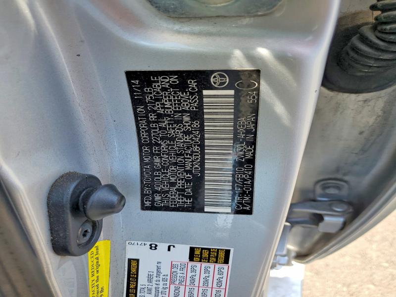 52591546 :رقم المزاد ، JTDKN3DU8F0424186 vin ، 2015 Toyota Prius مزاد بيع