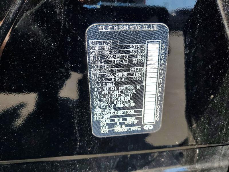Aukcja sprzedaży 2024 Infiniti Qx55, vin: 3PCAJ5JR7RF110330, numer aukcji: 53665446