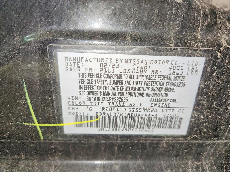 53050126 :رقم المزاد ، 3N1AB8CV4PY232625 vin ، 2023 Nissan Sentra مزاد بيع