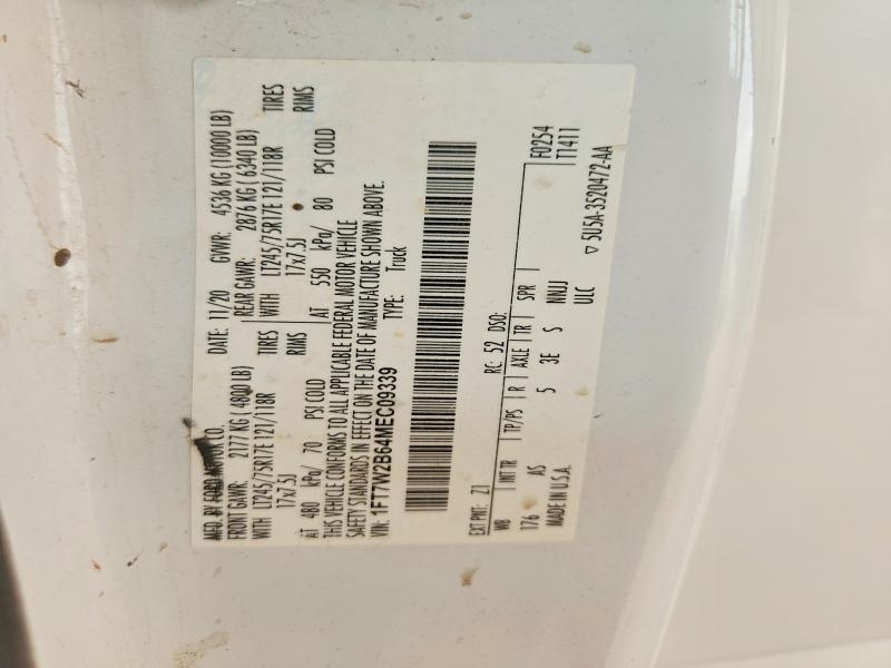 Aukcja sprzedaży 2021 Ford F250, vin: 1FT7W2B64MEC09339, numer aukcji: 55628436