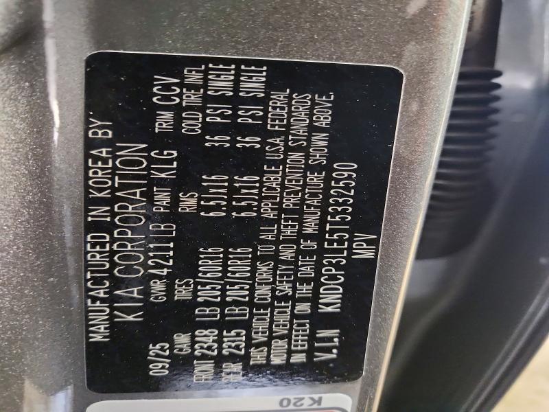Продаж на аукціоні авто 2026 Kia Niro, vin: KNDCP3LE5T5332590, номер лоту: 53603286