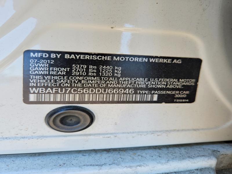 52245836 :رقم المزاد ، WBAFU7C56DDU66946 vin ، 2013 Bmw 535 مزاد بيع
