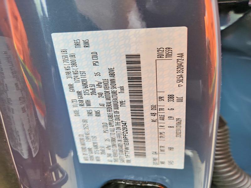 Продаж на аукціоні авто 2023 Ford F150, vin: 1FTFW1E89PFD29347, номер лоту: 53448536