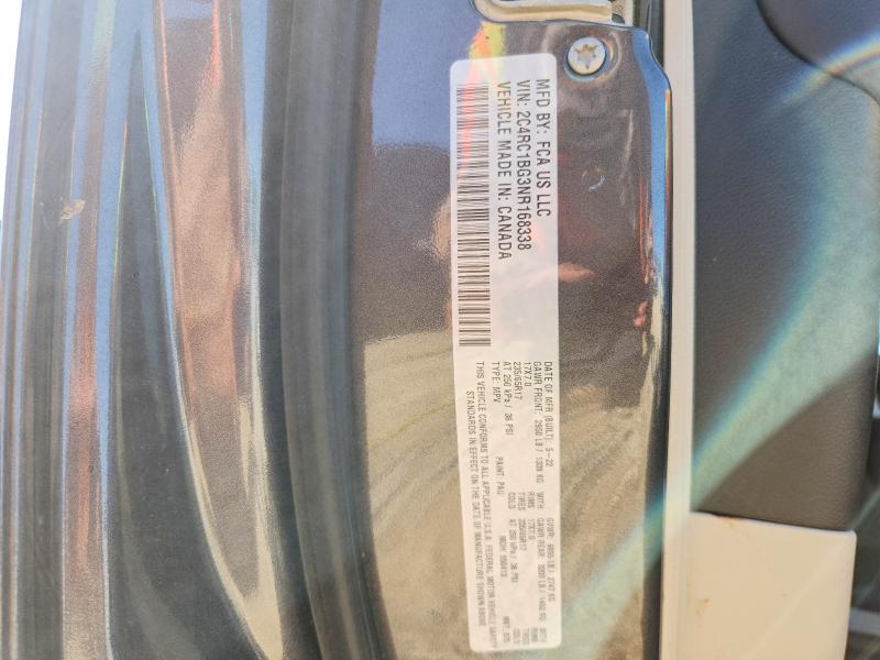 2022 Chrysler Pacifica მანქანა იყიდება აუქციონზე, vin: 2C4RC1BG3NR168338, აუქციონის ნომერი: 52695726