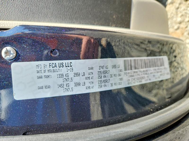 Продажа на аукционе авто 2019 Chrysler Pacifica, vin: 2C4RC1AG5KR628676, номер лота: 52503376