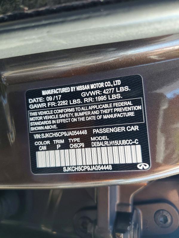 Aukcja sprzedaży 2018 Infiniti Qx30, vin: SJKCH5CP9JA054448, numer aukcji: 52908346