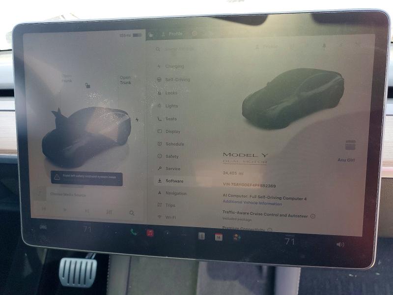 Aukcja sprzedaży 2023 Tesla Model Y, vin: 7SAYGDEF4PF882369, numer aukcji: 53769896