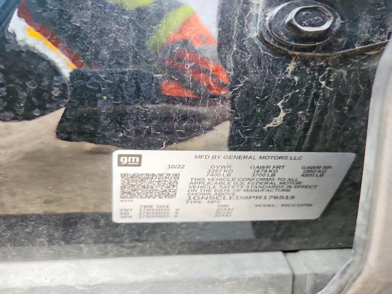 50584166 :رقم المزاد ، 1GNSCLED8PR176515 vin ، 2023 Chevrolet Tahoe مزاد بيع
