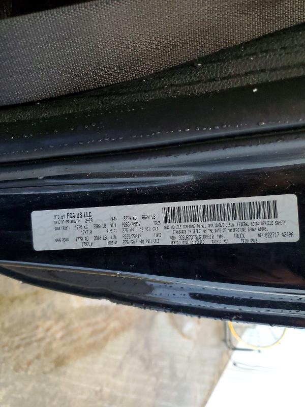 Продажа на аукционе авто 2020 Ram 1500 Classic, vin: 3C6JR7DT5LG160910, номер лота: 55311916