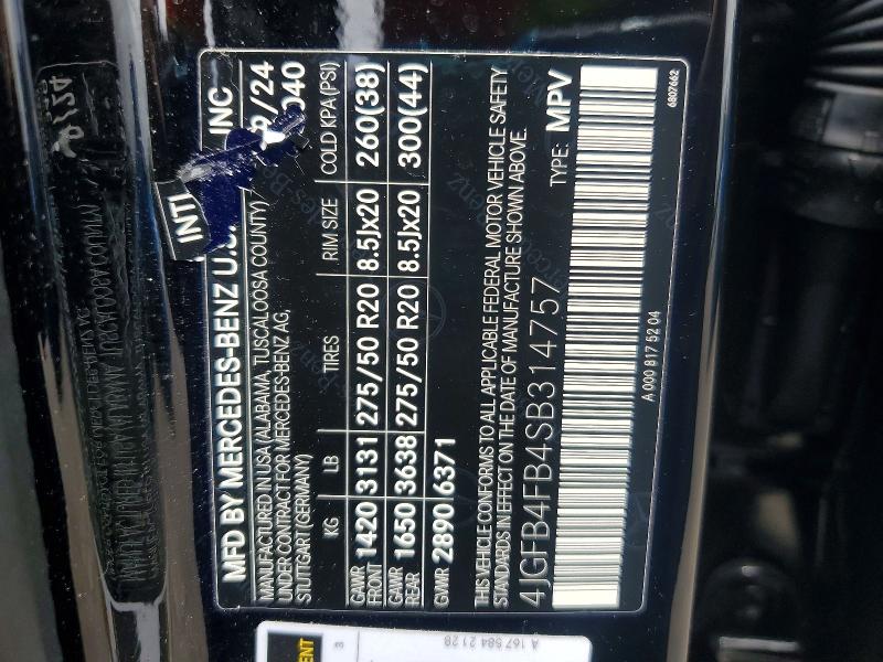 Продажа на аукционе авто 2025 Mercedes-benz Gle, vin: 4JGFB4FB4SB314757, номер лота: 54413116