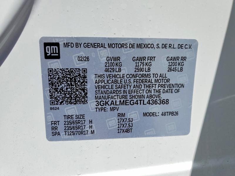 Продажа на аукционе авто 2026 Gmc Terrain, vin: 3GKALMEG4TL436368, номер лота: 55411366
