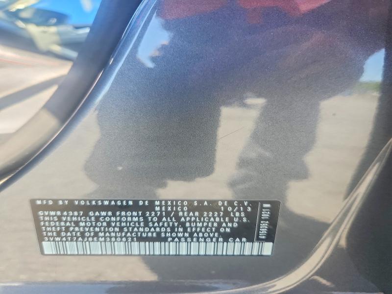 Продажа на аукционе авто 2014 Volkswagen Jetta, vin: 3VW4T7AJ8EM380621, номер лота: 54801076