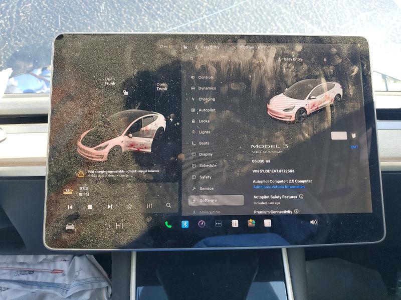 2018 Tesla Model 3 მანქანა იყიდება აუქციონზე, vin: 5YJ3E1EA7JF172583, აუქციონის ნომერი: 52498616