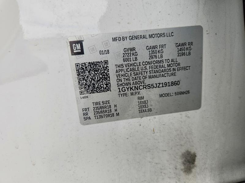 Продажа на аукционе авто 2018 Cadillac Xt5, vin: 1GYKNCRS5JZ191860, номер лота: 54858496