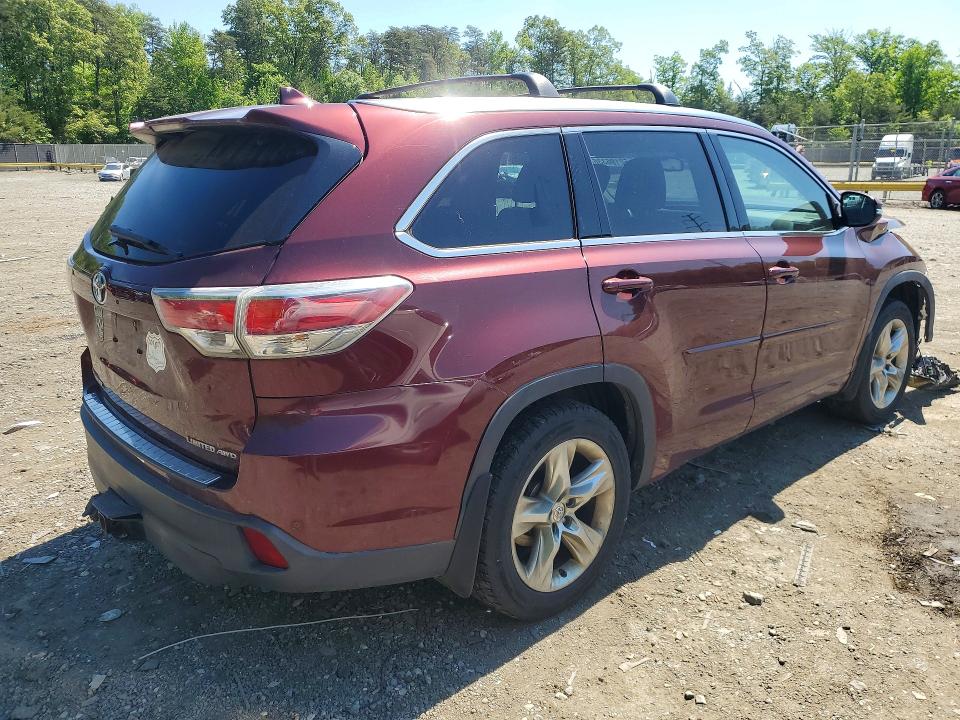 52196336 :رقم المزاد ، 5TDDKRFH2ES035771 vin ، 2014 Toyota Highlander مزاد بيع