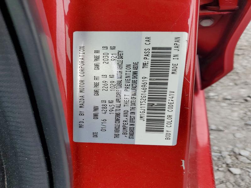 53042866 :رقم المزاد ، JM1GJ1T52G1469619 vin ، 2016 Mazda 6 مزاد بيع