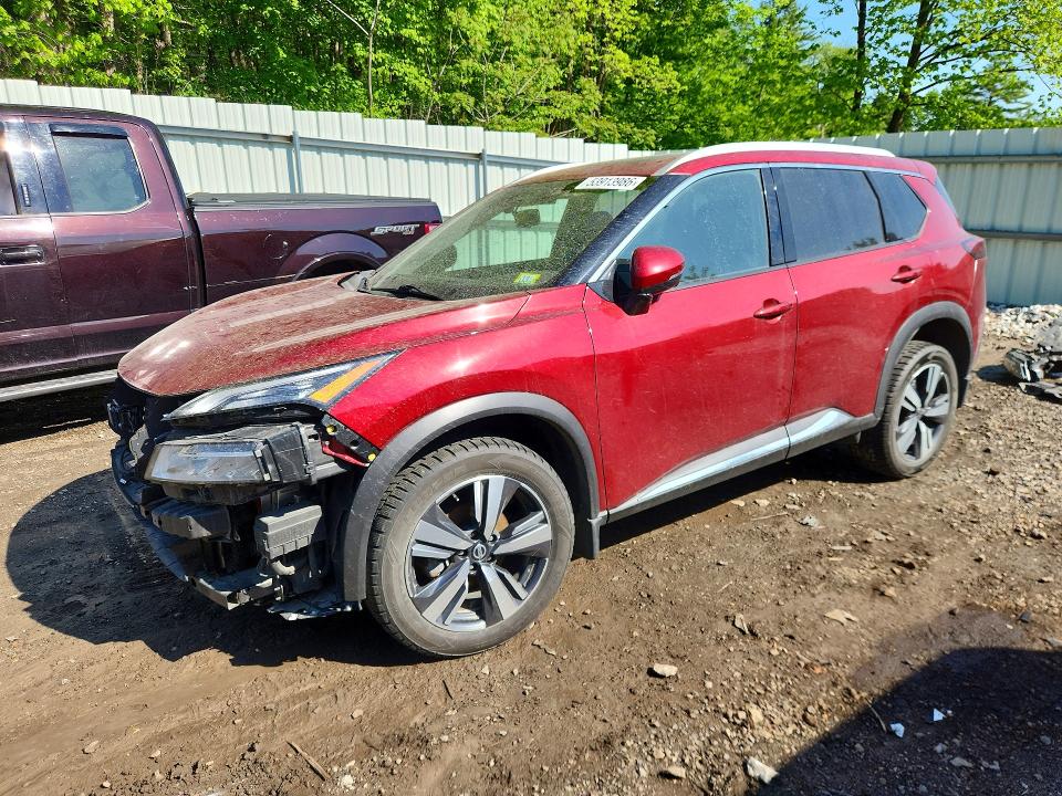 53913986 :رقم المزاد ، 5N1AT3CB9MC753259 vin ، 2021 Nissan Rogue مزاد بيع