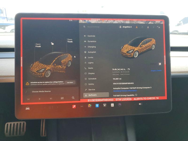 Aukcja sprzedaży 2021 Tesla Model 3, vin: 5YJ3E1EB6MF980453, numer aukcji: 54717156
