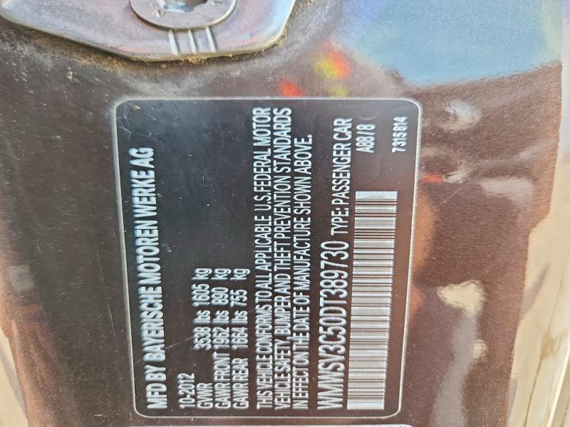 55368736 :رقم المزاد ، WMWSV3C50DT389730 vin ، 2013 Mini Cooper مزاد بيع