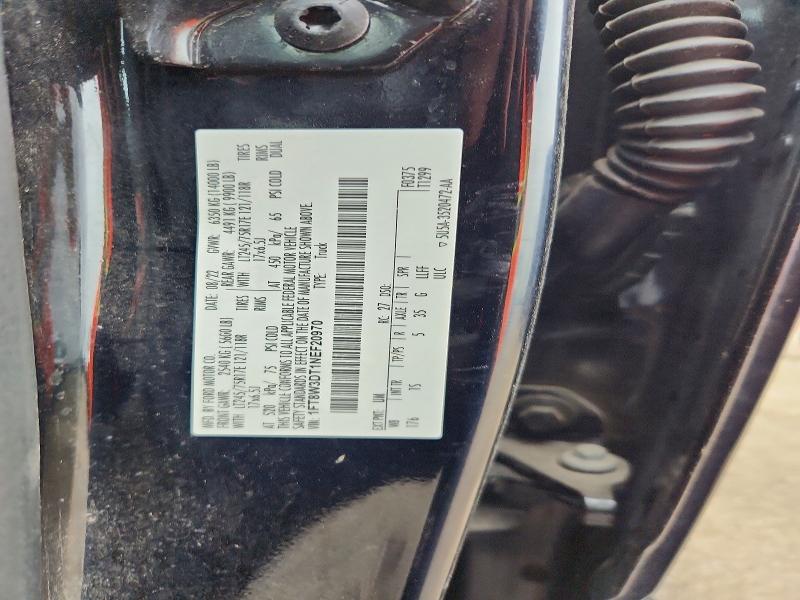 51298896 :رقم المزاد ، 1FT8W3DT1NEF20970 vin ، 2022 Ford F350 مزاد بيع