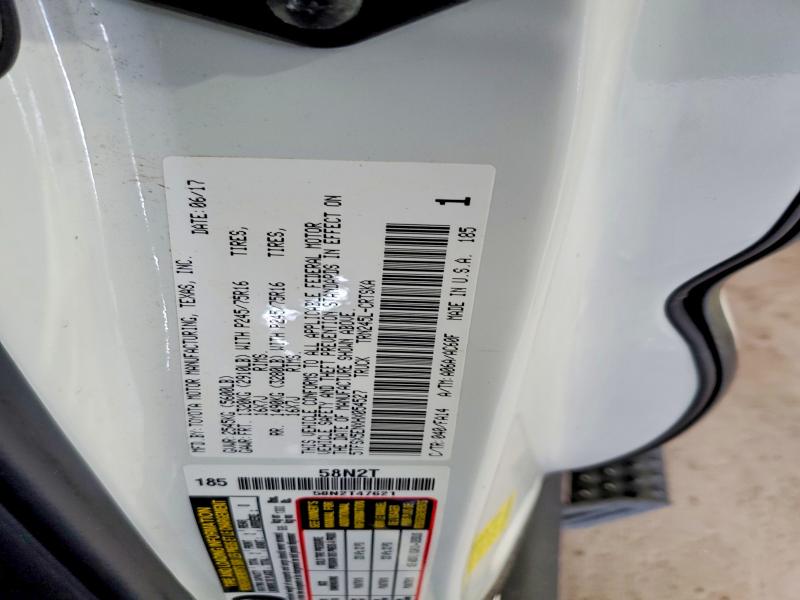 Aukcja sprzedaży 2017 Toyota Tacoma, vin: 5TFSX5ENXHX054527, numer aukcji: 54337536