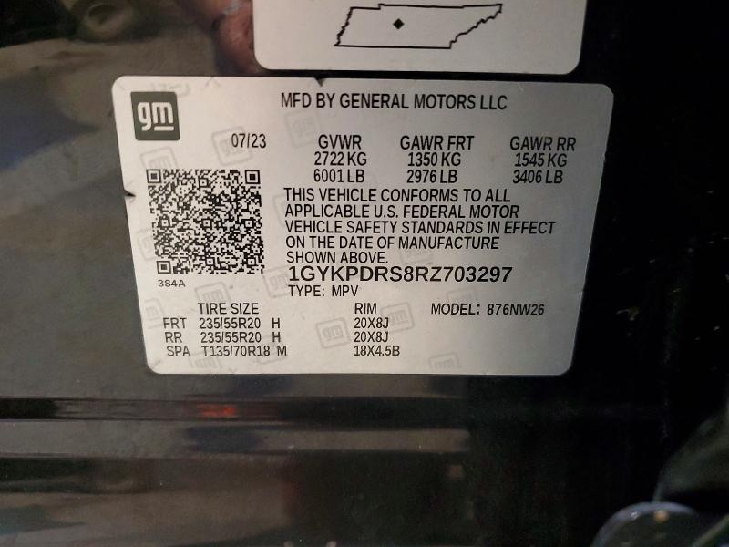 Продажа на аукционе авто 2024 Cadillac Xt6, vin: 1GYKPDRS8RZ703297, номер лота: 52215336