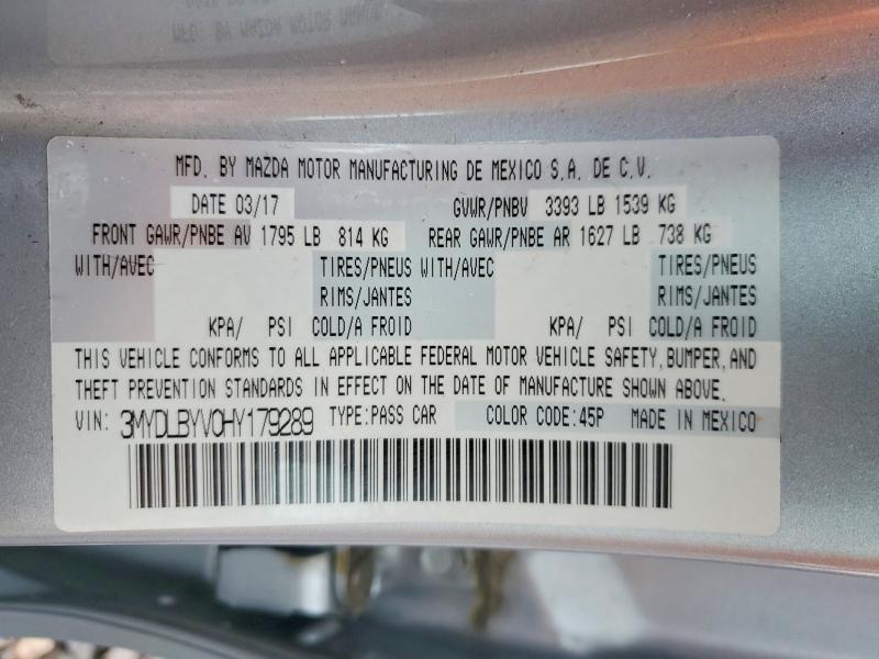 Продажа на аукционе авто 2017 Toyota Yaris Ia, vin: 3MYDLBYV0HY179289, номер лота: 52424066