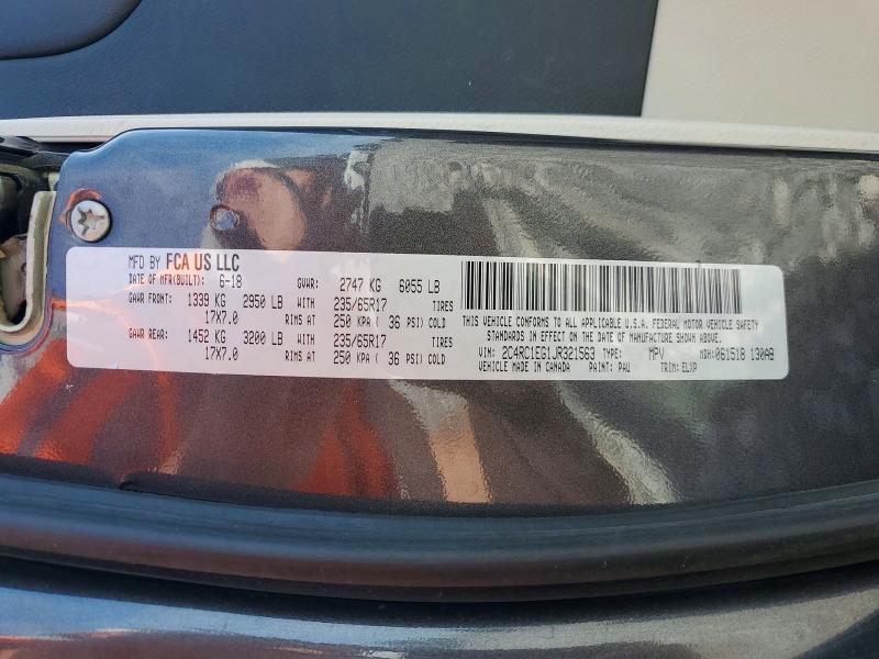 Продаж на аукціоні авто 2018 Chrysler Pacifica, vin: 2C4RC1EG1JR321563, номер лоту: 55080156