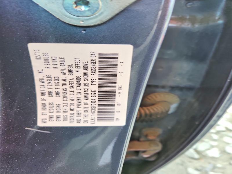 52717196 :رقم المزاد ، 1HGCR2F34DA135287 vin ، 2013 Honda Accord مزاد بيع