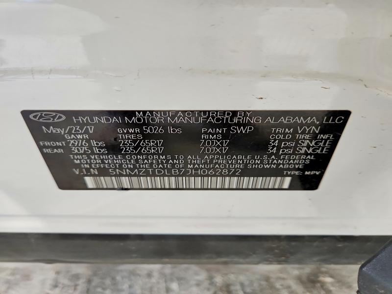 Продажа на аукционе авто 2018 Hyundai Santa Fe Sport, vin: 5NMZTDLB7JH062872, номер лота: 55316576