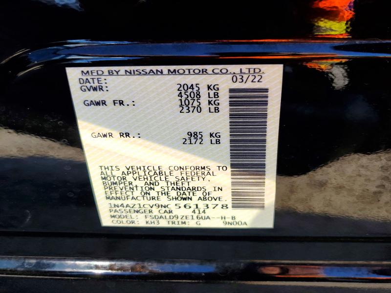 Продажа на аукционе авто 2022 Nissan Leaf, vin: 1N4AZ1CV9NC561378, номер лота: 55326006