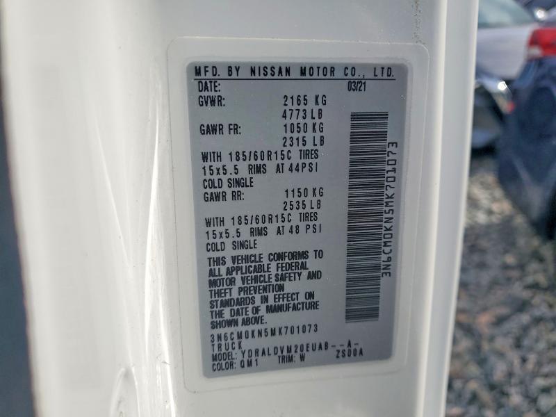 Aukcja sprzedaży 2021 Nissan Nv200, vin: 3N6CM0KN5MK701073, numer aukcji: 54352236