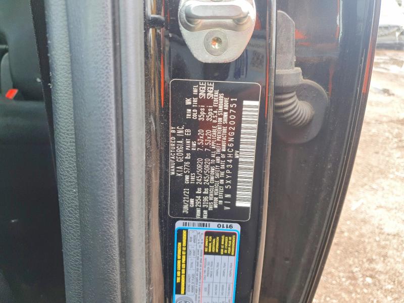 Aukcja sprzedaży 2022 Kia Telluride, vin: 5XYP34HC6NG200751, numer aukcji: 54541336