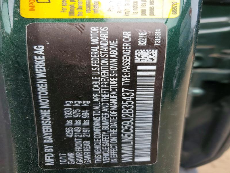 Aukcja sprzedaży 2018 Mini Cooper, vin: WMWLN5C59J2B35437, numer aukcji: 53210256