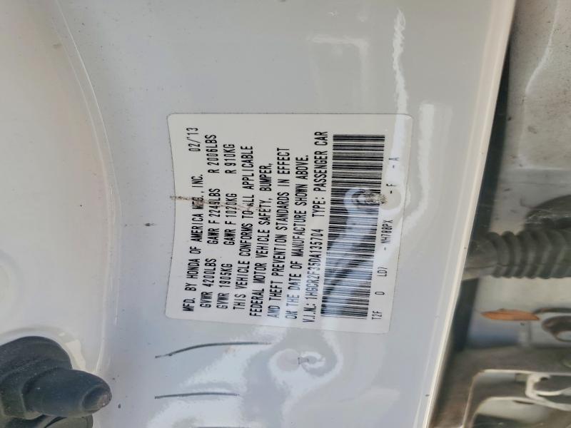 Продаж на аукціоні авто 2013 Honda Accord, vin: 1HGCR2F35DA135704, номер лоту: 54342076