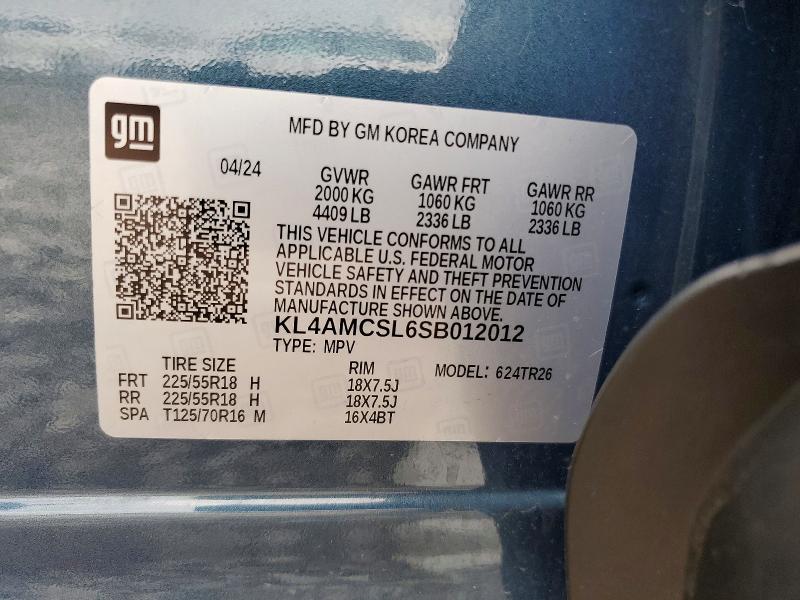 2025 Buick Encore Gx მანქანა იყიდება აუქციონზე, vin: KL4AMCSL6SB012012, აუქციონის ნომერი: 54040696