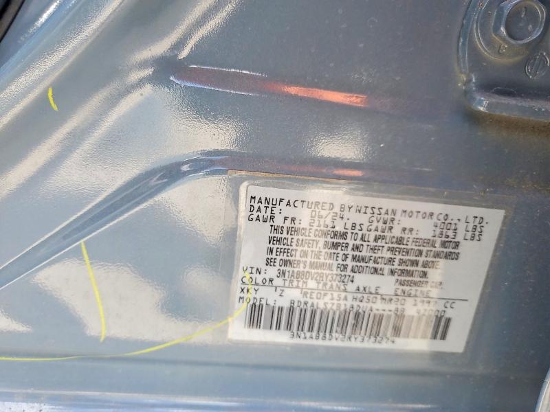 Aukcja sprzedaży 2024 Nissan Sentra, vin: 3N1AB8DV2RY373274, numer aukcji: 54249236
