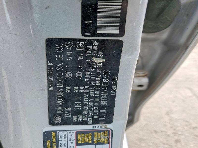 Aukcja sprzedaży 2017 Kia Forte, vin: 3KPFK4A74HE097536, numer aukcji: 52583516