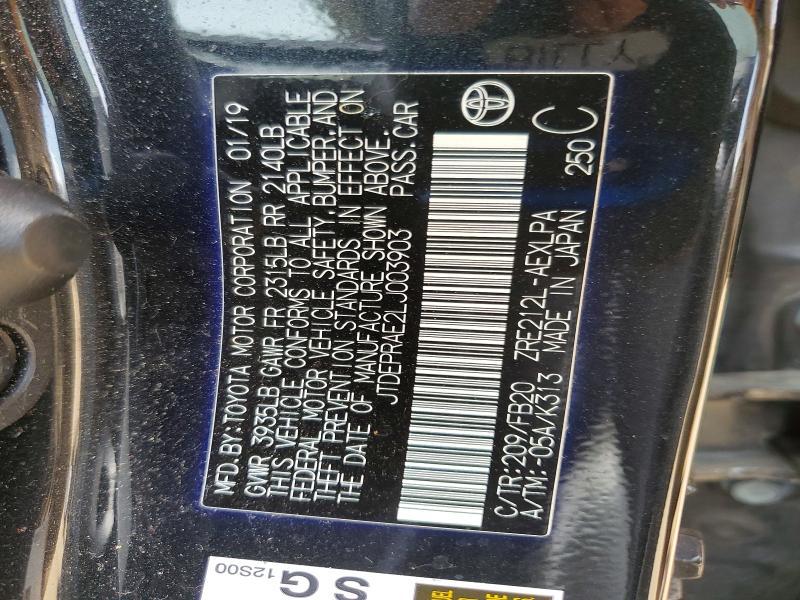 Aukcja sprzedaży 2020 Toyota Corolla, vin: JTDEPRAE2LJ003903, numer aukcji: 54618266