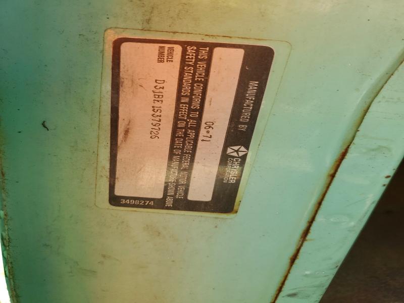 53856966 :رقم المزاد ، D31BE1S379726 vin ، 1971 Dodge 300 مزاد بيع