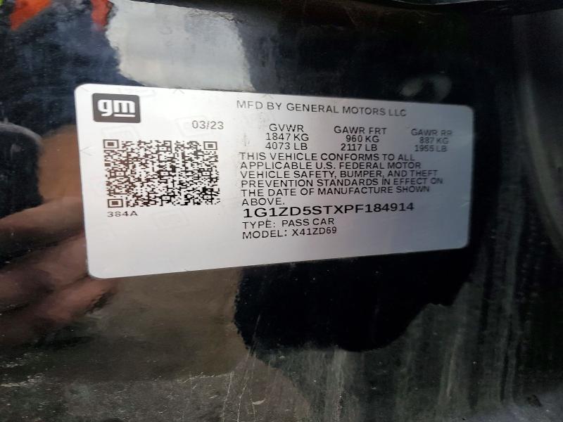 Продаж на аукціоні авто 2023 Chevrolet Malibu, vin: 1G1ZD5STXPF184914, номер лоту: 51565126