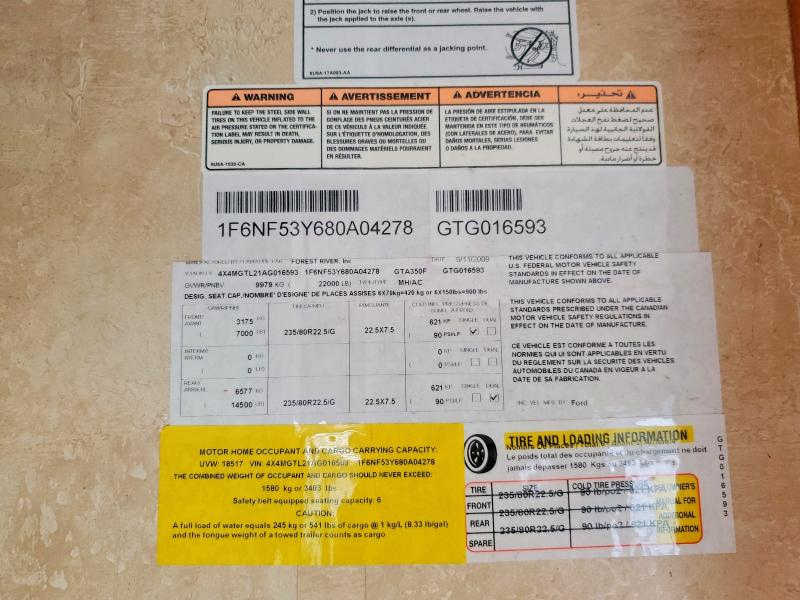 Aukcja sprzedaży 2010 Geo Pro Trvtrl, vin: 1F6NF53Y680A04278, numer aukcji: 53318016