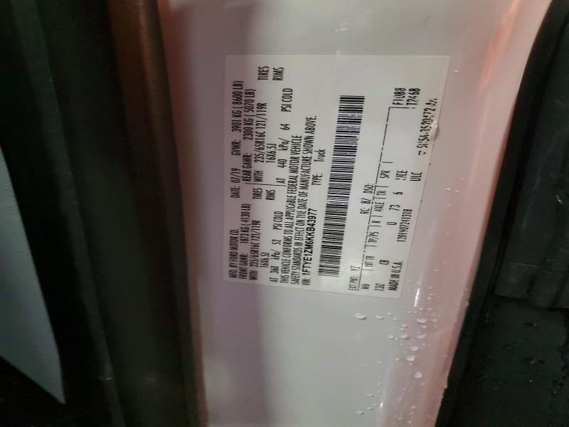 54311346 :رقم المزاد ، 1FTYE1ZM6KKB43977 vin ، 2019 Ford Transit مزاد بيع