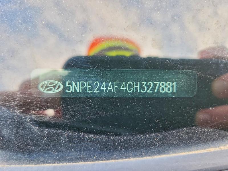 2016 Hyundai Sonata მანქანა იყიდება აუქციონზე, vin: 5NPE24AF4GH327881, აუქციონის ნომერი: 51958716
