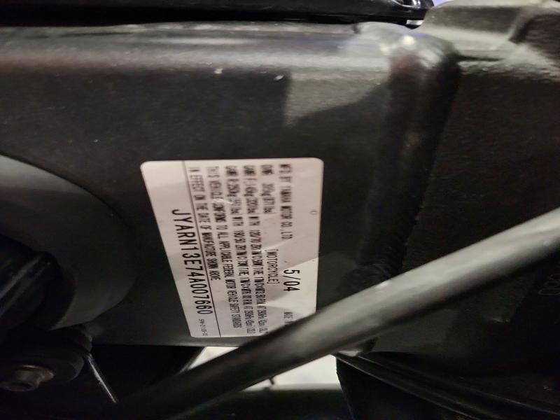 2004 Yama Yzfr1 მანქანა იყიდება აუქციონზე, vin: JYARN13E74A007660, აუქციონის ნომერი: 52429256