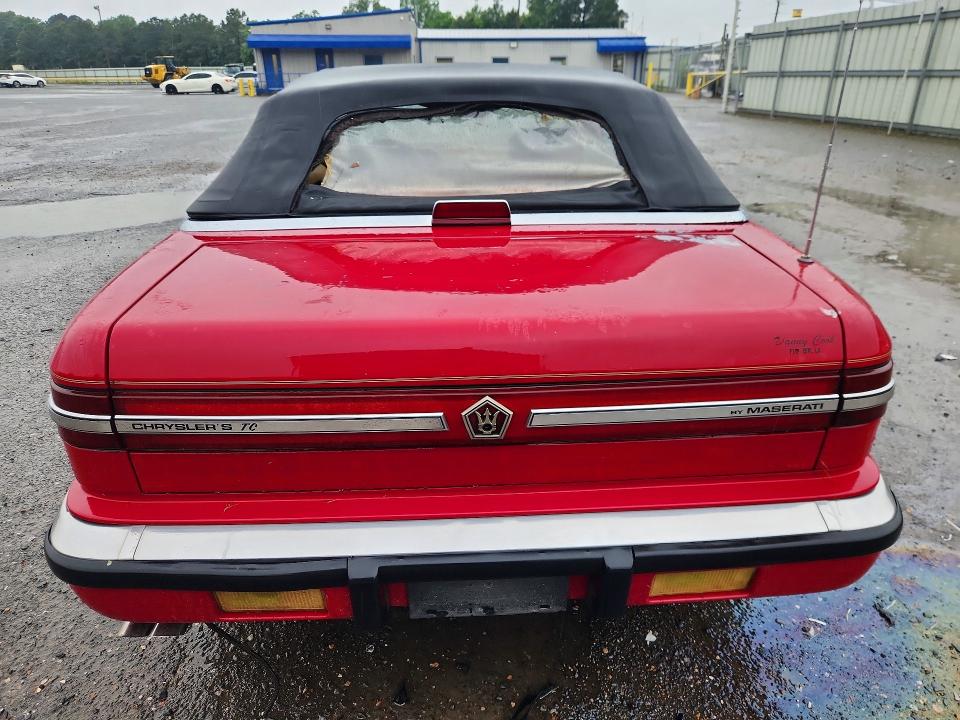 52317636 :رقم المزاد ، ZC2FP1103KB200608 vin ، 1989 Chrysler Tc مزاد بيع