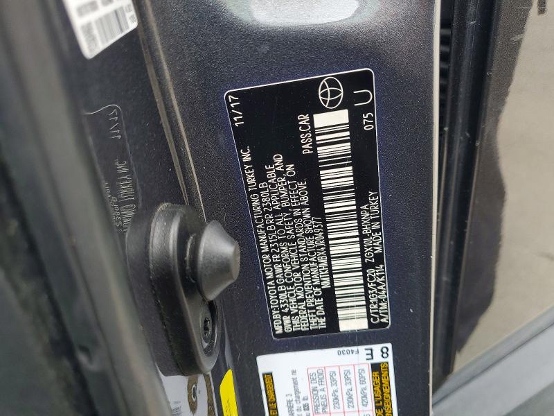 Aukcja sprzedaży 2018 Toyota C-hr, vin: NMTKHMBX4JR049377, numer aukcji: 50912216